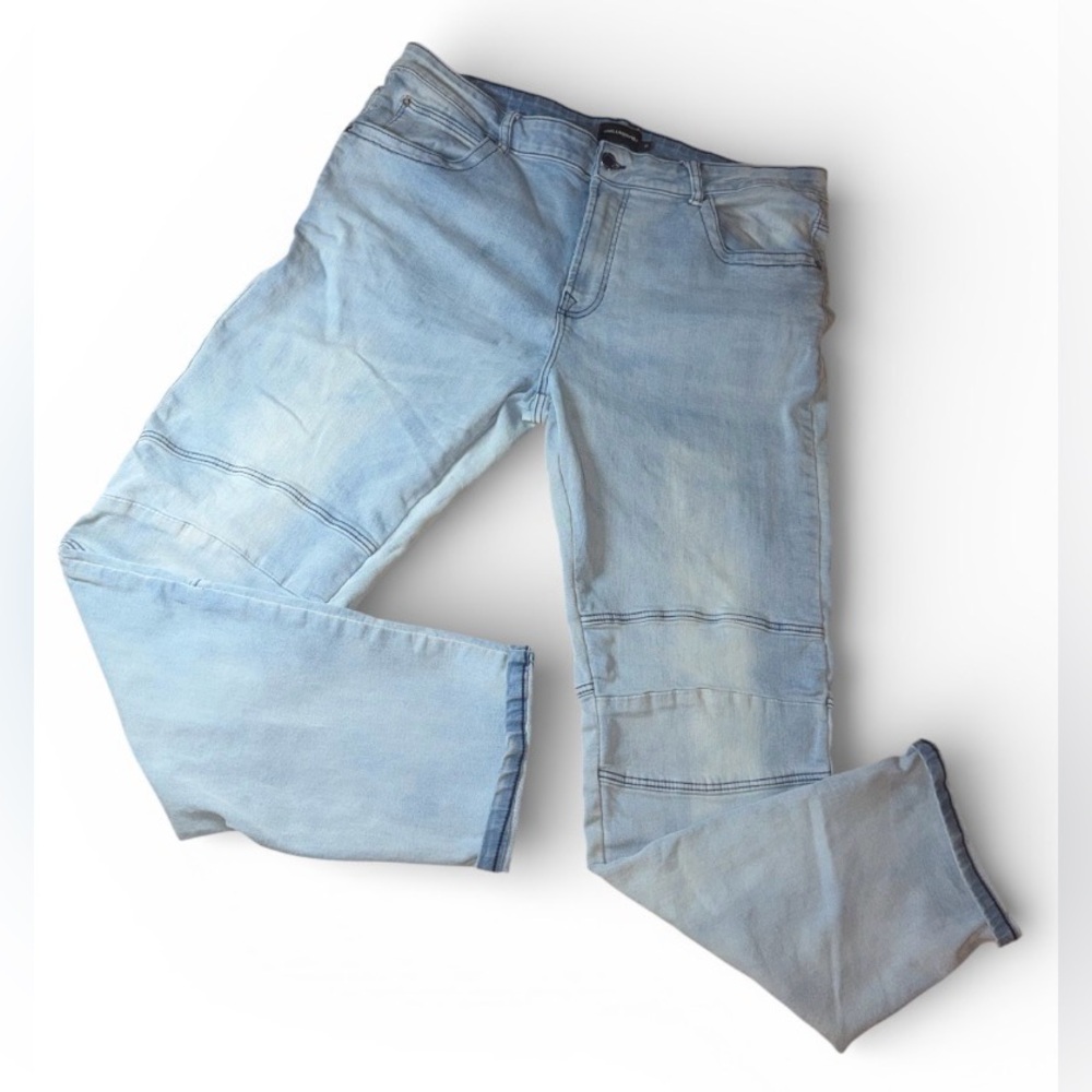 🔥 Karl Lagerfeld Mens Blue Jeans Size 36 36x30 🔥